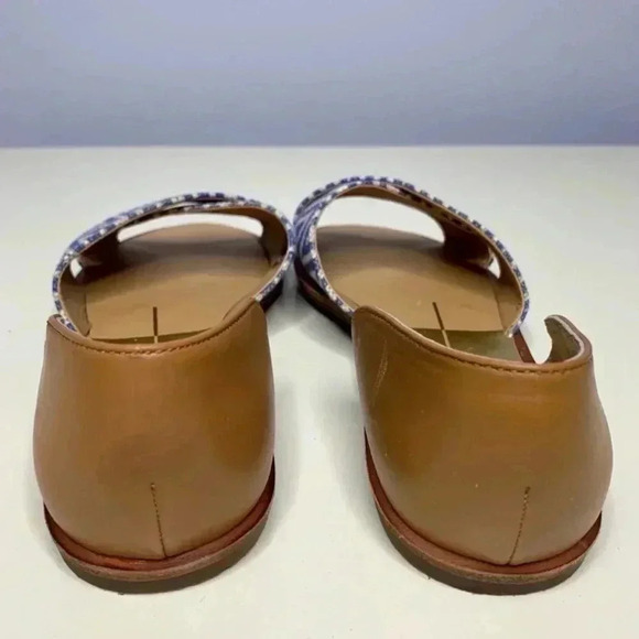 Dolce Vita Blue and White Women's Sandals - Picture 4 of 6